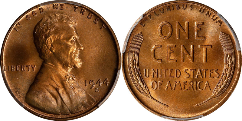 1944-D Lincoln Cent. MS-67 RD (PCGS).
PCGS# 2725. NGC ID: 22EC.

Estimate: $0...