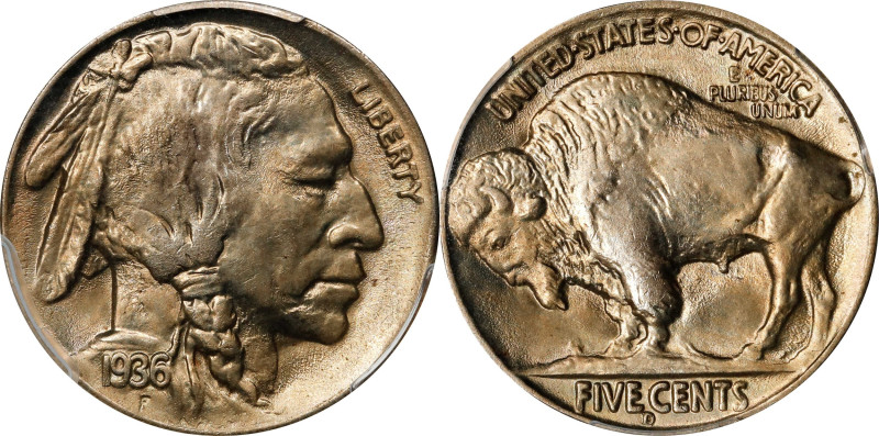 1936-D Buffalo Nickel. MS-66 (PCGS).
PCGS# 3978. NGC ID: 22ST.

Estimate: $0....