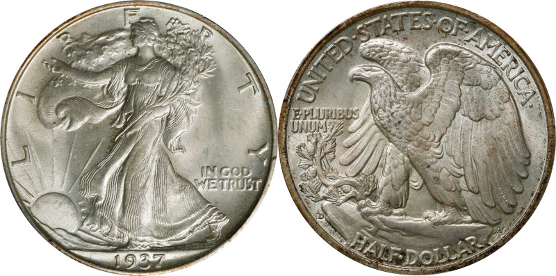 1937-D Walking Liberty Half Dollar. MS-65 (PCGS).
PCGS# 6602. NGC ID: 24RS.

...