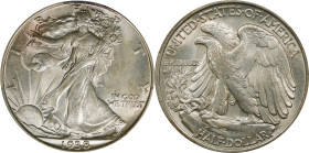 1938 Walking Liberty Half Dollar. MS-64+ (PCGS).
PCGS# 6604. NGC ID: 24RU.

Estimate: $0.00- $0.00