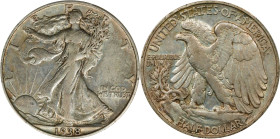 1938-D Walking Liberty Half Dollar. AU-50 (PCGS).
PCGS# 6605. NGC ID: 24RV.

Estimate: $0.00- $0.00