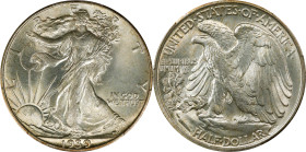 1939 Walking Liberty Half Dollar. MS-64+ (PCGS).
PCGS# 6606. NGC ID: 24RW.

Estimate: $0.00- $0.00