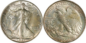 1941 Walking Liberty Half Dollar. MS-64 (PCGS).
PCGS# 6611. NGC ID: 24S3.

Estimate: $0.00- $0.00