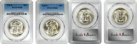 Lot of (2) 1946-Dated Walking Liberty Half Dollars. MS-65 (PCGS).
Included are: 1946-D; and 1946-S.

Estimate: $0.00- $0.00