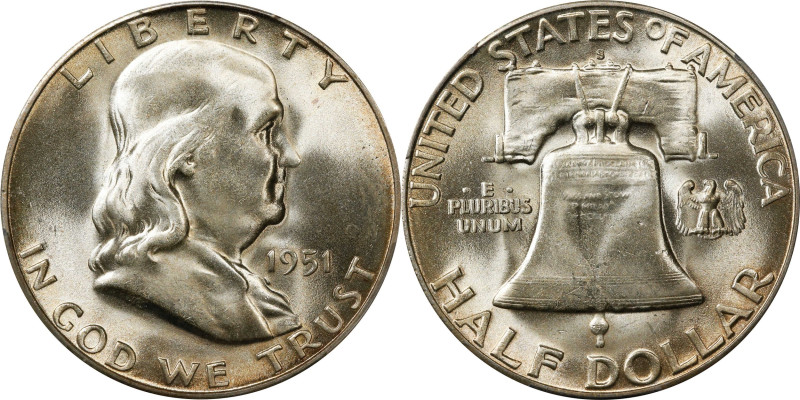 1951-S Franklin Half Dollar. FS-801. Doubled Die Reverse. MS-66+ (PCGS).
PCGS# ...