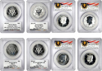 Complete 2014-Dated Kennedy Half Dollar 50th Anniversary Set. High Relief. Silver. First Strike. John F. Kennedy Facsimile Signature. (PCGS).
All exa...