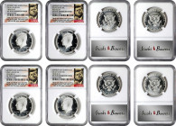 Lot of (4) 2014-S Kennedy Half Dollars. Silver. Enhanced Finish. JFK Label. Specimen-70 PL (NGC).
PCGS# 534988. NGC ID: B6ZL.

Estimate: $0.00- $0....