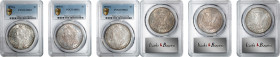 Lot of (3) 1878-S Morgan Silver Dollars. MS-62 (PCGS).
PCGS# 7082. NGC ID: 253R.

Estimate: $0.00- $0.00