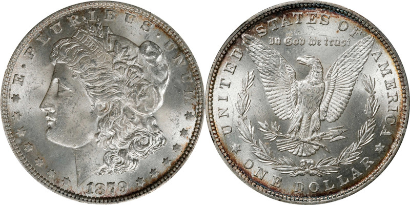 1879 Morgan Silver Dollar. MS-64 (PCGS).
PCGS# 7084. NGC ID: 253S.

Estimate:...