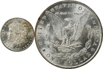 1880-CC GSA Morgan Silver Dollar. 8/Low 7. MS-63 (NGC).
The 8/Low 7 attribution is not noted on the NGC band. The original box and card are not inclu...