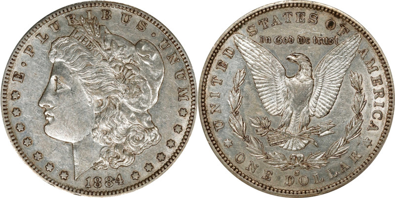 1884-S Morgan Silver Dollar. AU-50 (ICG).
PCGS# 7156. NGC ID: 254P.

Estimate...