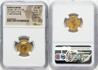 Hadrian (AD 117-138). AV aureus (18mm, 7.01 gm, 5h). NGC Choice VF 5/5 - 3/5, Fine Style, edge filing. Rome, ca. AD 137-July AD 138. HADRIANVS-AVG COS...