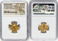 Antoninus Pius, as Augustus (AD 138-161). AV aureus (18mm, 6.84 gm, 11h). NGC Choice XF 5/5 - 4/5, edge filing. Rome, AD 155-156. ANTONINVS AVG-PIVS P...