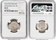 Kwangtung. Republic 20 Cents Year 18 (1929) MS64 NGC, KM-Y426, L&M-158. Boasting an exceedingly appealing obverse with gentle touches of faintest rose...