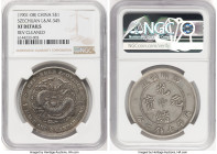 Szechuan. Kuang-hsü Dollar ND (1901-1908) XF Details (Reverse Cleaned) NGC, KM-Y238, L&M-345. Narrow-face dragon variety. Although labeled reverse cle...