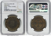 Republic Pair of Certified Assorted 50 Cents NGC, 1) Szechuan. Republic brass 50 Cents Year 1 (1912) - XF40, KM-Y449a, Small flower variety 2) Yunnan....
