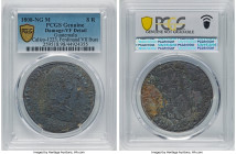 Ferdinand VII "Proper Bust" 8 Reales 1808 NG-M VF Details (Damage) PCGS, Nueva Guatemala mint, KM69, Cal-1223. Among the most coveted issues originati...