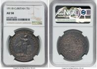 George V Trade Dollar 1911-B AU58 NGC, Bombay mint, KM-T5, Prid-21. While among the more easily attainable dates from the Trade Dollar series, the pie...