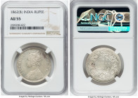 British India. Victoria 3-Piece Lot of Certified Rupees NGC, 1) Rupee 1862-(b) - AU55 2) Rupee 1886-B - UNC Details (Cleaned) 3) Rupee 1888-B - AU55, ...