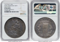 Papal States. Clement X Piastra MDCLXXV (1675) XF Details (Mount Removed) NGC, Rome mint, KM369, Dav-4079. A commendable selection of a sought-after t...