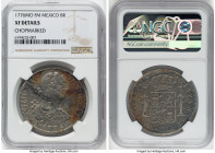 Charles III 8 Reales 1776 Mo-FM XF Details (Chopmarked) NGC, Mexico City mint, KM106.2. An affordable representative of this sought-after date. HID098...