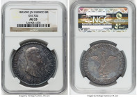 Augustin I Iturbide "Early Eagle" 8 Reales 1822 Mo-JM AU53 NGC, Mexico City mint, KM304. Among the more coveted 19th century 8 Reales of Mexican origi...