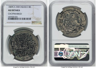 Republic 8 Reales 1889 Ca-MM AU Details (Chopmarked) NGC, Chihuahua mint, KM377.2, DP-Ca72. Blessed with a visually intriguing ink chop. HID0980124201...