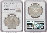 USA Administration Peso 1912-S AU Details (Cleaned) NGC, San Francisco mint, KM172. A key for the type and distinguished by faint evidence of a prior ...