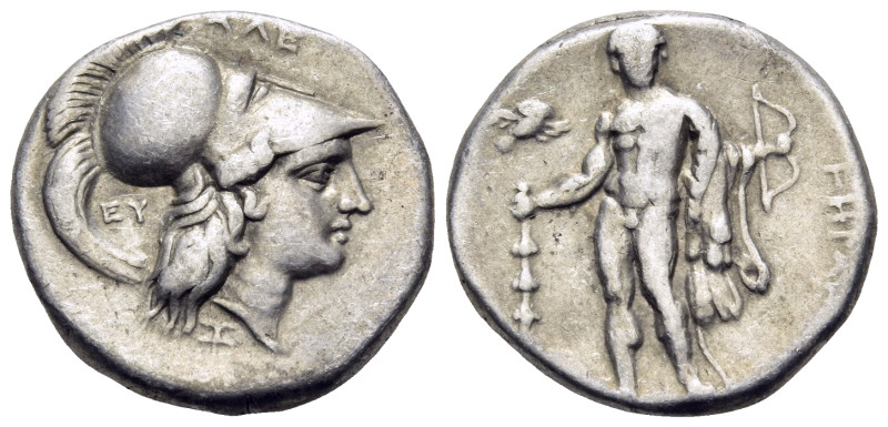 LUCANIA. Herakleia. Circa 281-278 BC. Nomos (Silver, 19 mm, 6.51 g, 6 h). Head o...
