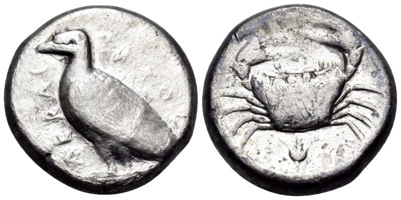 SICILY. Akragas. Circa 450-446/39 BC. Tetradrachm (Silver, 23 mm, 16.89 g, 3 h)....