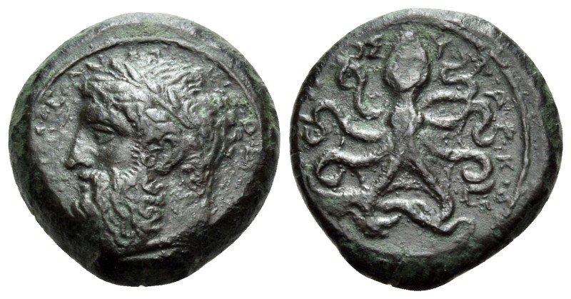 SICILY. Syracuse. Timoleon and the Third Democracy, 344-317 BC. Hemilitron (Bron...