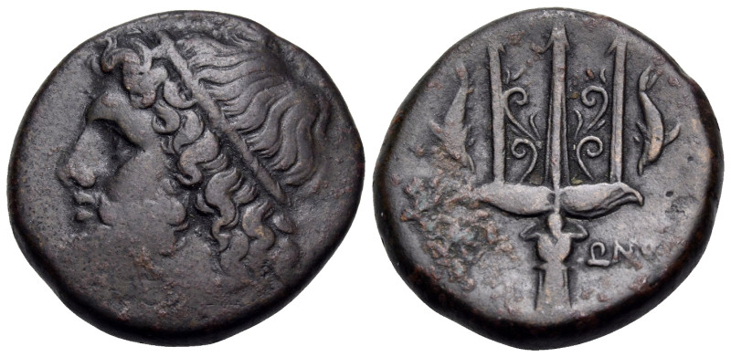 SICILY. Syracuse. Hieron II, 275-215 BC. (Bronze, 21 mm, 8.64 g, 10 h). Head of ...