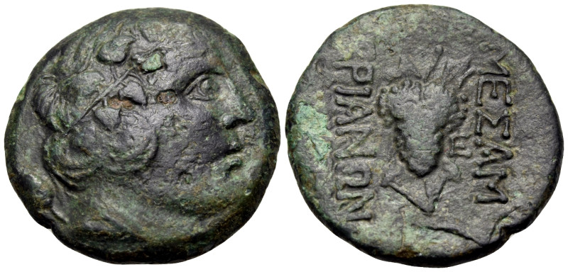 THRACE. Mesambria. Circa late 1st Century BC. (Bronze, 22 mm, 7.52 g, 11 h). Wre...