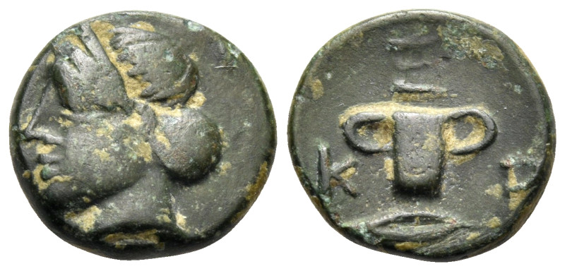 KINGS OF THRACE. Kersebleptes, circa 359-340 BC. (Bronze, 12 mm, 1.84 g, 12 h), ...