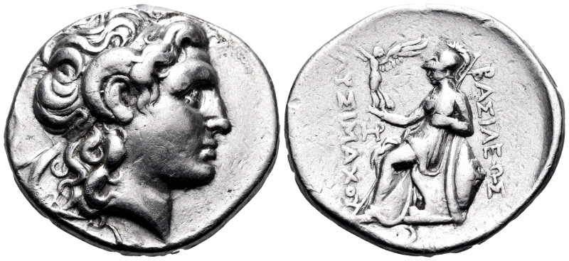 KINGS OF THRACE. Lysimachos, 305-281 BC. Tetradrachm (Silver, 28 mm, 17.10 g, 1 ...