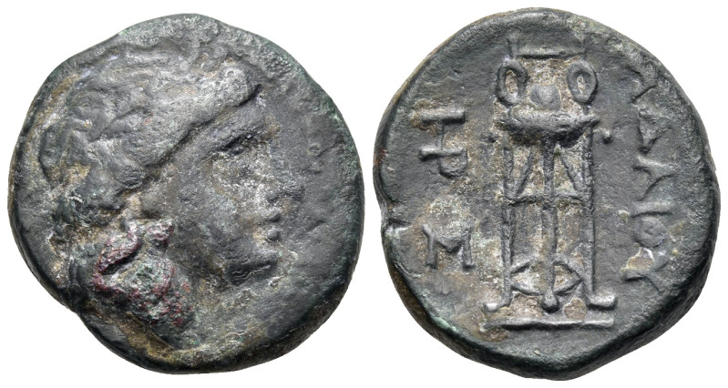 KINGS OF THRACE. Adaios, circa 275-225 BC. (Bronze, 20 mm, 8.36 g, 8 h), Kypsela...