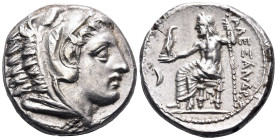 KINGS OF MACEDON. Alexander III 'the Great', 336-323 BC. Tetradrachm (Silver, 25 mm, 17.04 g, 3 h), struck under Kassander, Amphipolis, circa 316-311....