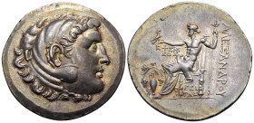 KINGS OF MACEDON. Alexander III 'the Great', 336-323 BC. Tetradrachm (Silver, 33 mm, 16.74 g, 12 h), Temnos, struck under the magistrates Exenikos and...