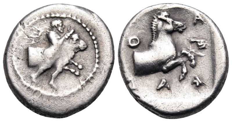 THESSALY. Pharkadon. Circa 440-400 BC. Hemidrachm (Silver, 15 mm, 2.82 g, 12 h)....