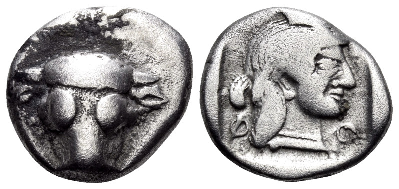 PHOKIS, Federal Coinage. Circa 485-480 BC. Triobol (Silver, 14 mm, 2.95 g, 7 h)....