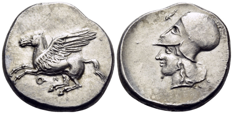 CORINTHIA. Corinth. Circa 400-375 BC. Stater (Silver, 22,5 mm, 8.49 g, 11 h). Ϙ ...