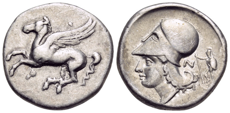 CORINTHIA. Corinth. Circa 375-300 BC. Stater (Silver, 21.5 mm, 8.47 g, 10 h). Ϙ ...