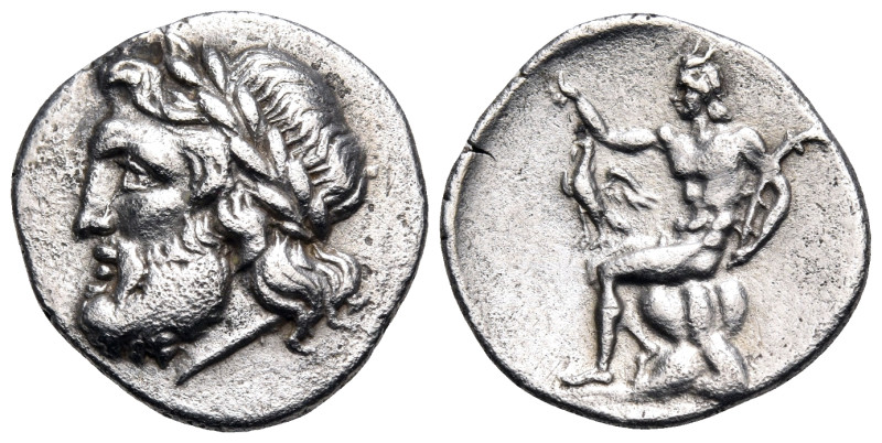 ARKADIA, Arkadian League. Megalopolis. Circa 175-168 BC. Triobol (Silver, 16 mm,...