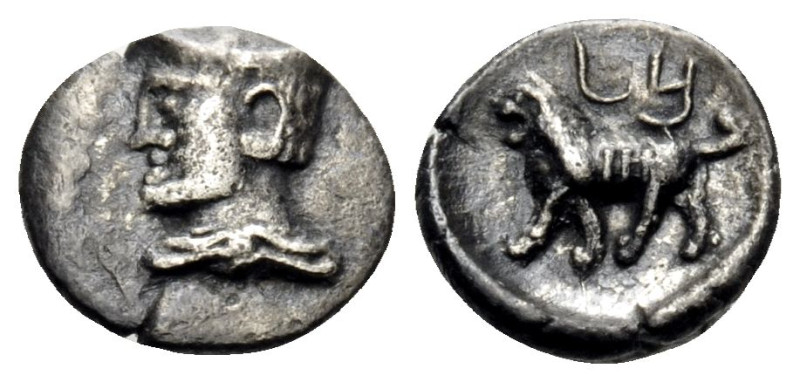 CILICIA. Uncertain. Early 4th century BC. Hemiobol (Silver, 7 mm, 0.33 g, 9 h). ...
