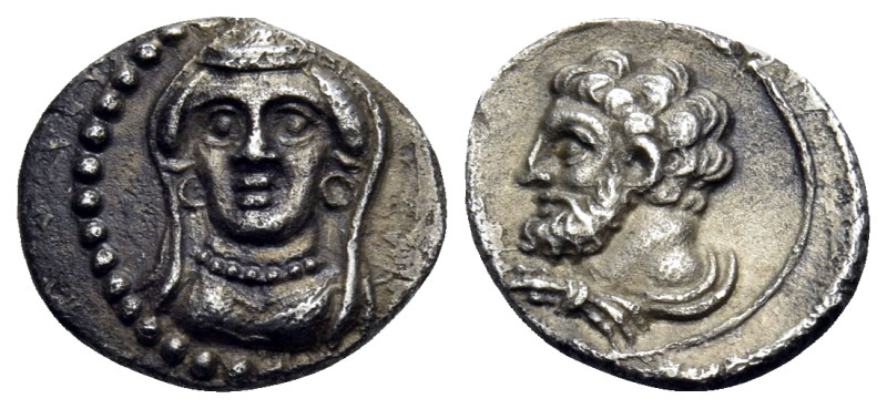 CILICIA. Uncertain mint. Circa 2nd - 3rd quarter 4th century BC. Obol (Silver, 1...