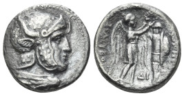 SELEUKID KINGS. Seleukos I Nikator, 312-281 BC. Drachm (Silver, 15 mm, 3.78 g, 6 h), Susa, circa 305/4-295. Bust of Alexander the Great to right, as D...