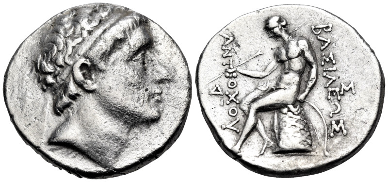 SELEUKID KINGS. Antiochos II Theos, 261-246 BC. Tetradrachm (Silver, 27 mm, 16.7...