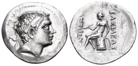 SELEUKID KINGS. Antiochos III ‘the Great’, 223-187 BC. Tetradrachm (Silver, 31.5 mm, 16.08 g, 12 h), Laodikeia on the Lykos, c. 210-203. Diademed head...