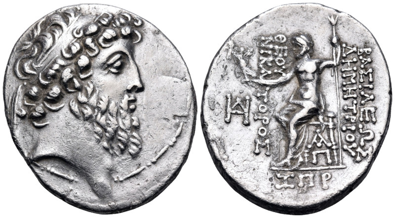 SELEUKID KINGS. Demetrios II Nikator, second reign, 129-126/5 BC. Tetradrachm (S...