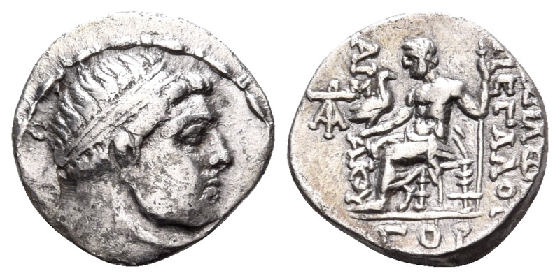 KINGS OF PARTHIA. Mithradates I, 165-132 BC. Drachm (Silver, 16.5 mm, 3.80 g, 12...
